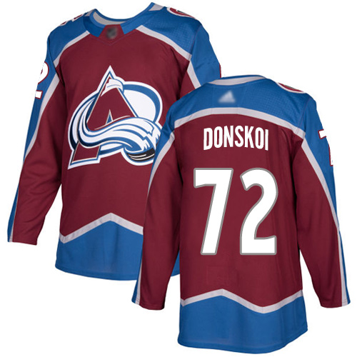 Adidas Colorado Avalanche #72 Joonas Donskoi Burgundy Home Authentic Stitched Youth NHL Jersey->youth nhl jersey->Youth Jersey